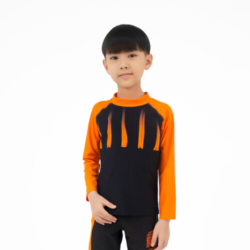Arena Junior UV L/S Swim Top-AUV23385-BKOR